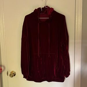 ZARA velvet hoodie
